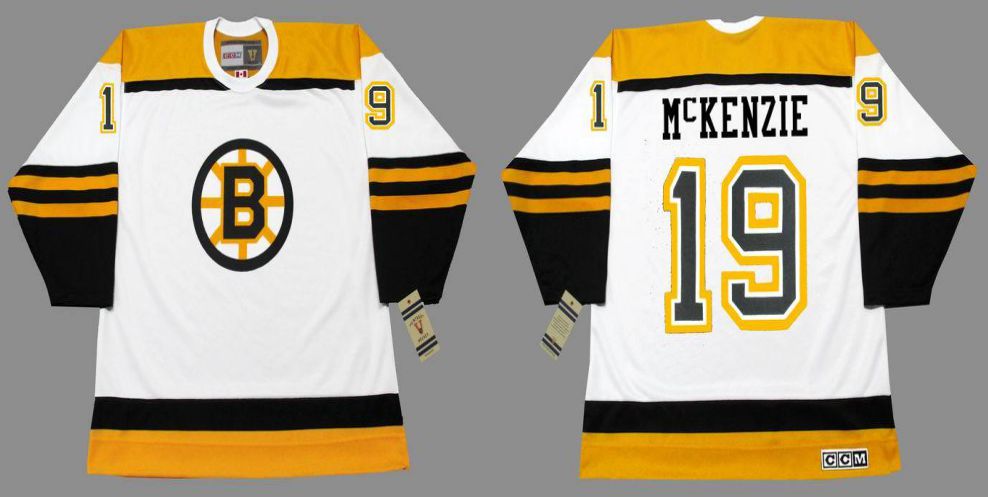 2019 Men Boston Bruins 19 Mckenzie White CCM NHL jerseys